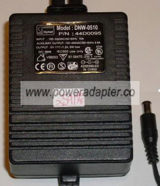 SKYNET DNW-0510 AC ADAPTER 5VDC 1.2A POWER SUPPLY - Click Image to Close